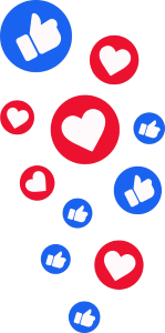 likes hearts